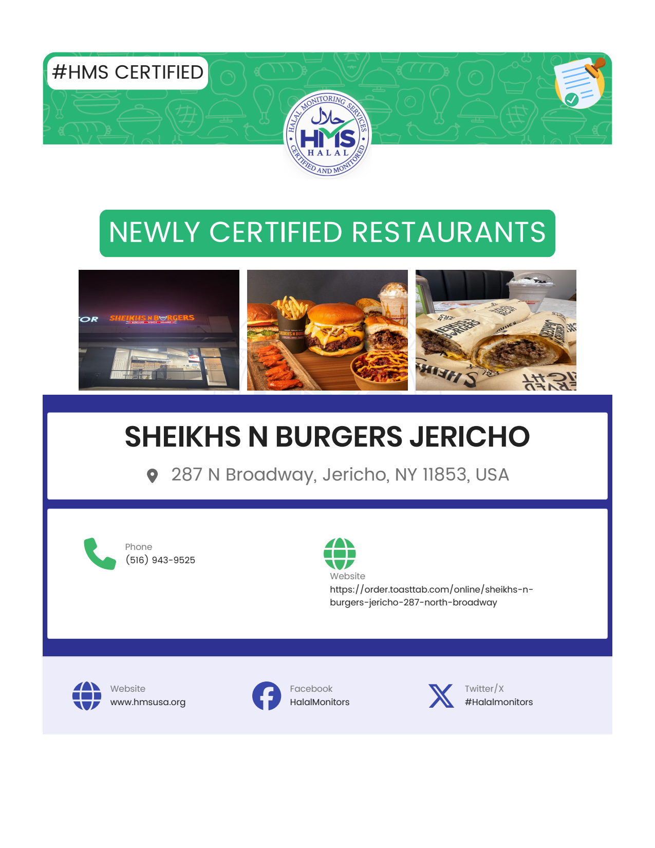 Sheikhs N Burgers Jericho-Certified