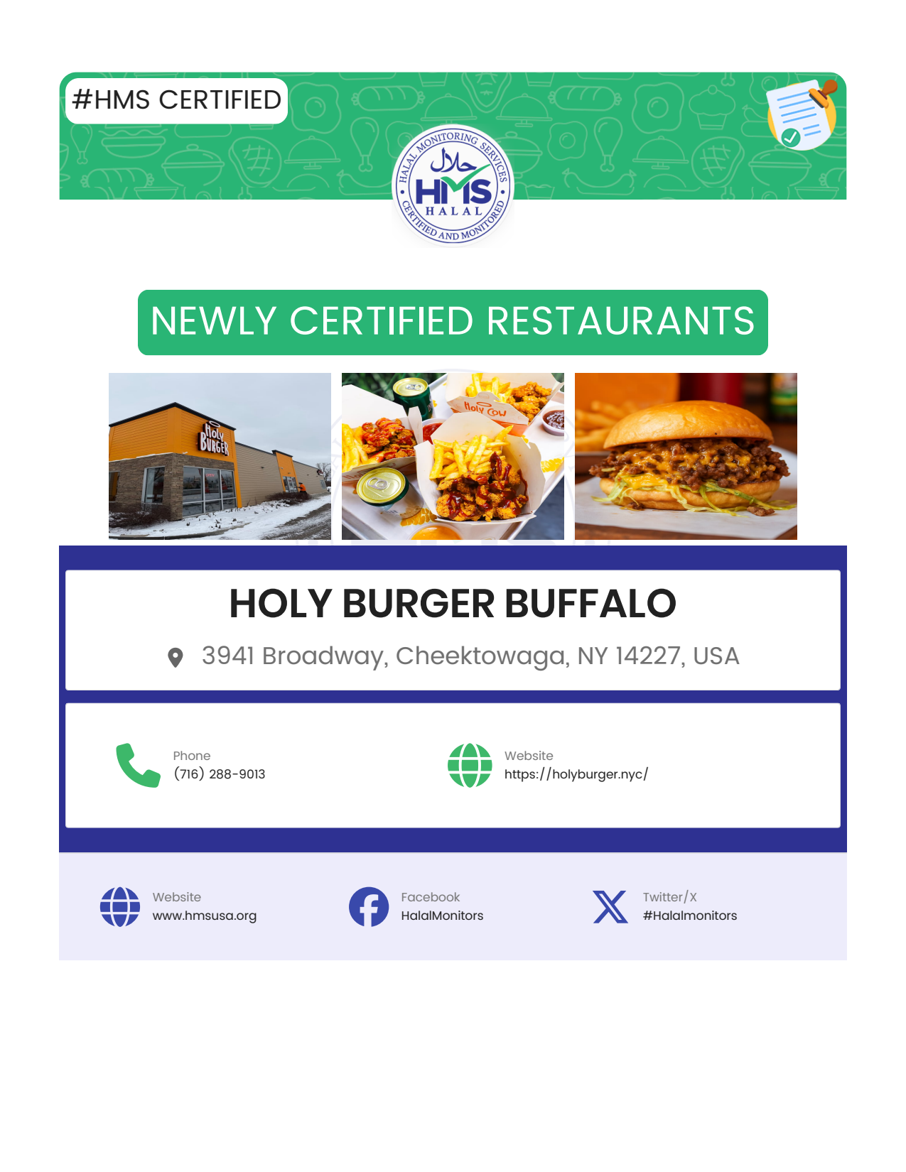Holy Burger Buffalo-Certified