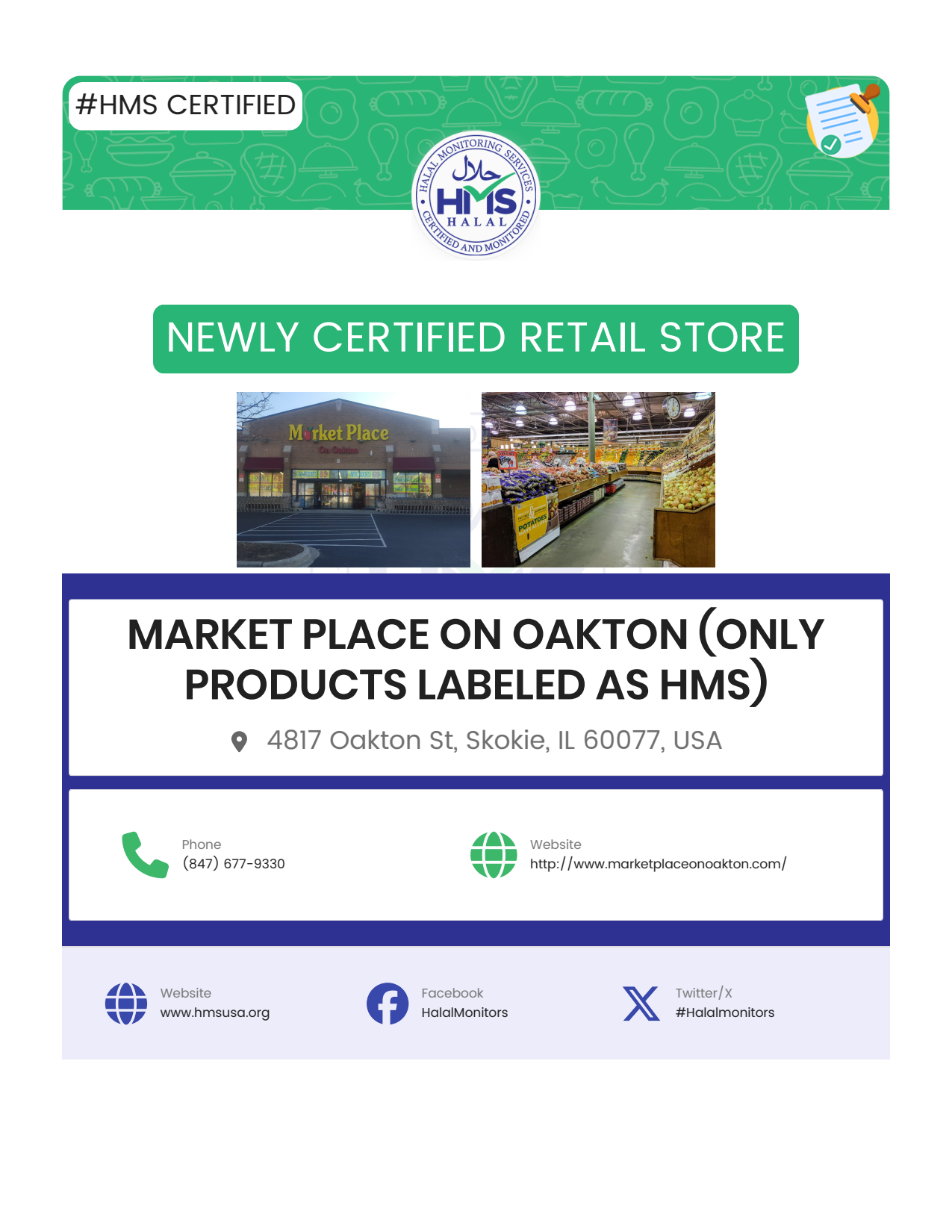 Market Place on Oakton (Only Products Labeled as HMS)-Certified